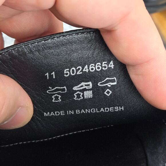 Hugo Boss Varmons Black Leather Casual Lifestyle Daily Slip On Loafers Mens 11 - Picture 16 of 16